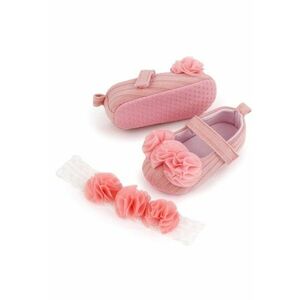 Pantofi Model AL 13660 cu bentita - Textil - Fete - 3-6 - Roz somon - 18 - Roz somon imagine