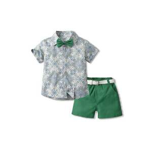 Compleu Model Green - Elegant - Baieti - Maneca scurta - Multicolor imagine