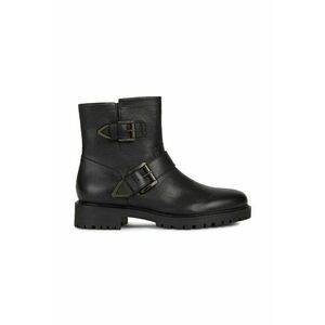 Ghete de piele cu fermoar - Negru imagine
