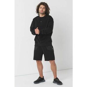 Bluza de trening cu decolteu la baza gatului Dettil - Negru imagine