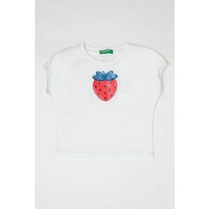 Tricou cu imprimeu cu fruct - Rosu/Alb/Albastru imagine