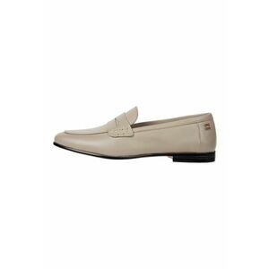 Pantofi loafer din piele cu detaliu cu logo discret - Maro taupe imagine
