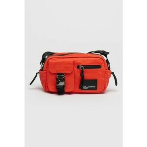 Geanta crossbody cu logo aplicat - Portocaliu mandarina imagine