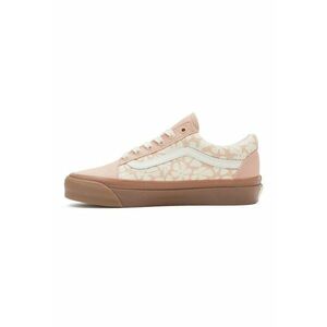 Pantofi sport cu garnituri de piele intoarsa Old Skool 36 - Alb/Roz prafuit imagine