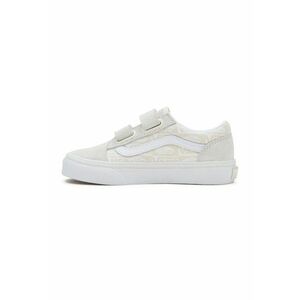Tenisi cu velcro si garnituri de piele intoarsa Old Skool - Alb/Crem imagine