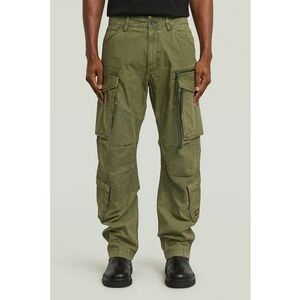 Pantaloni cargo cu talie medie - Verde sparanghel imagine