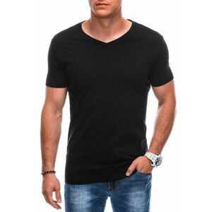 Tricou din bumbac cu decolteu in V imagine