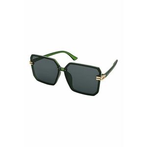 Ochelari de soare patrati Lydia - Auriu/Verde inchis imagine
