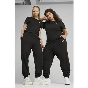 Pantaloni de trening relaxed-fit cu logo brodat discret - Negru imagine