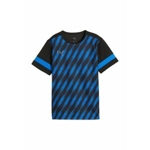 Tricou cu model - pentru fotbal - Negru/Albastru royal imagine