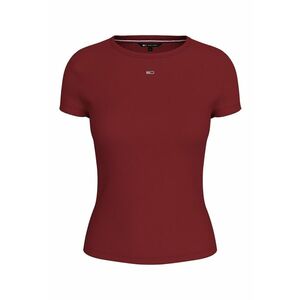 Tricou slim fit striat - Rosu inchis imagine