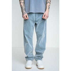 Blugi relaxed fit cu model cu 5 buzunare - Albastru deschis imagine