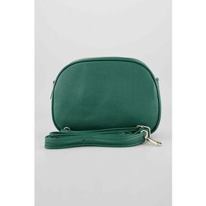 Geanta crossbody cu bareta detasabila si model uni - Verde englez imagine