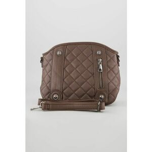 Geanta crossbody de piele ecologica cu bareta detasabila - Maro imagine