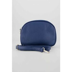 Geanta crossbody cu bareta detasabila si model uni - Bleumarin imagine
