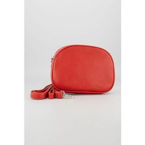 Geanta crossbody cu bareta detasabila si model uni - Rosu imagine
