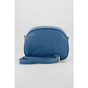 Geanta crossbody cu bareta detasabila si model uni - Albastru inchis imagine
