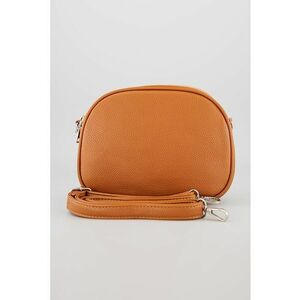 Geanta crossbody cu bareta detasabila si model uni - Maro scortisoara imagine