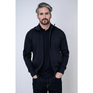 Bluza de trening texturata cu fermoar Mirror - Bleumarin imagine