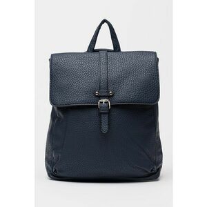Rucsac de piele ecologica cu inchidere cu clapa - Bleumarin imagine