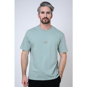 Tricou lejer din bumbac Delastee - Verde pal imagine