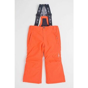 Pantaloni cu bretele detasabile pentru ski - Portocaliu mandarina imagine