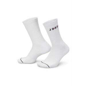 Set de sosete lungi pentru baschet Jordan - 6 perechi - Negru stins/Alb optic imagine