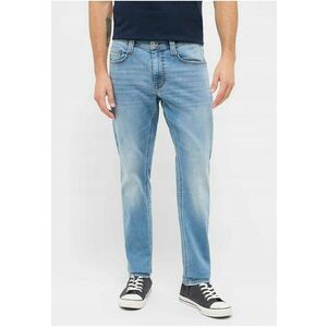 Blugi Barbati - Oregon Slim K - Slim Fit - Talie Joasa - Fermoar - Lungi - 5 Buzunare - Bumbac - Elastan - W32-L32 US - Albastru imagine