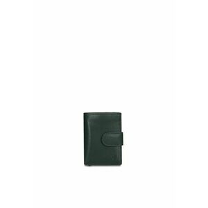 Portofel din piele cu inchidere cu capsa Vesper Pro - Verde padure imagine