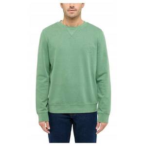 Hanorac Barbati - Clio - Regular Fit - Fara Gluga - Fara Fermoar - Maneci Lungi - Fara Buzunare - 100% Bumbac - Marime M - Verde imagine