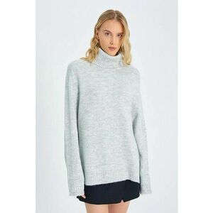 Pulover dama - Gri - Tricot - imagine