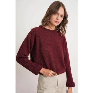 Pulover dama - Tricot - Visiniu - imagine