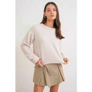 Pulover dama - Tricot - Crem - imagine