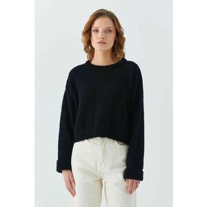 Pulover dama - Negru - Tricot - imagine
