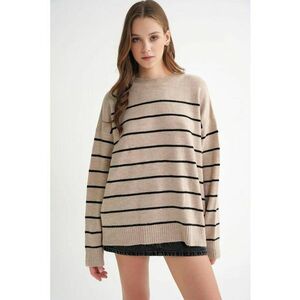 Pulovere dama - bej natural - tricot - imagine