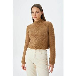 Pulover tricotat - Textil - Tan - imagine