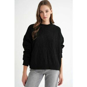 Pulover dama - Tricot - Negru - imagine