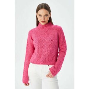 Pulover dama - Textil - Roz neon - imagine