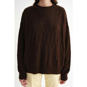 Pulover dama - Tricot - Maro inchis - imagine