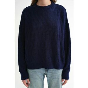 Pulover dama - Tricot - Albastru marin - imagine