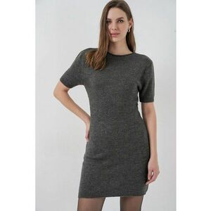 Rochie Mini Tricotata Gri carbune - Tricot - imagine