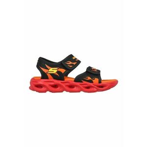 Sandale din material textil cu velcro Thermo-Splash Heat-Flo - Negru/Portocaliu imagine