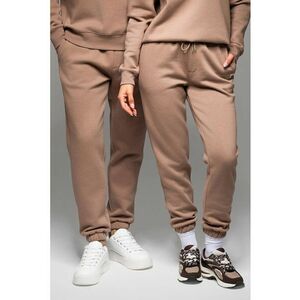 Pantaloni de trening unisex cu model uni - Maro camel imagine
