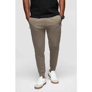 Pantaloni de trening cu buzunare cu fermoar - Maro taupe imagine