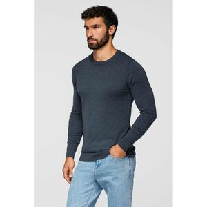 Bluza uni cu decolteu la baza gatului - Bleumarin imagine