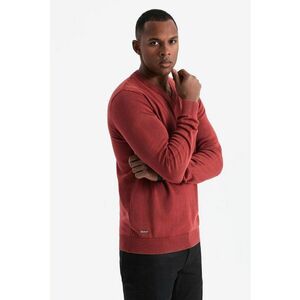 Bluza de trening cu decolteu in V si model uni - Coral imagine