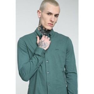 Camasa cu guler fixat cu nasturi Myjersey - Verde aquamarin imagine
