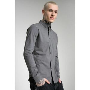 Camasa cu guler fixat cu nasturi Myjersey - Gri inchis imagine