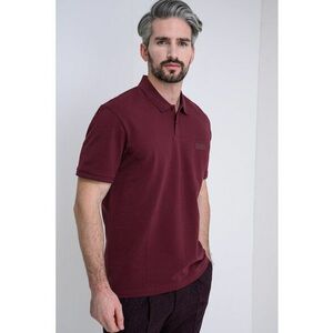 Tricou polo cu logo - Visiniu imagine