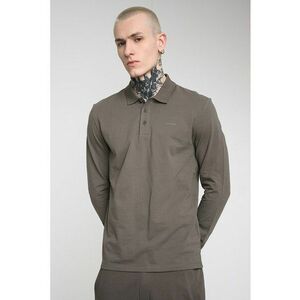 Bluza din bumbac cu logo discret - Kaki imagine